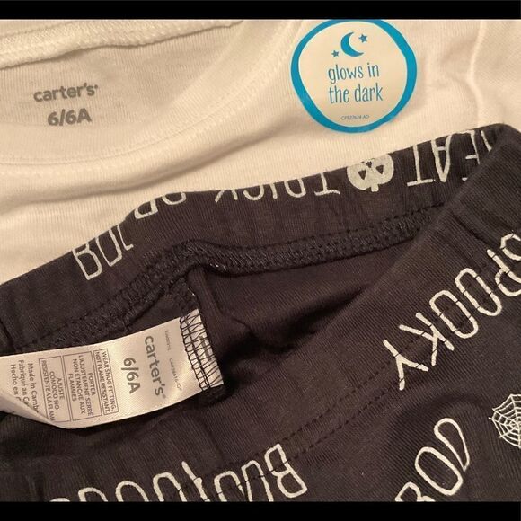 Carter's Boys Boo It's Bedtime Glow in The Dark PJ - Picture 5 of 8